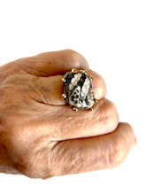 Montana Agate Coquina bronze ring