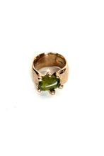 Peridot set in bronze ring