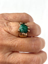 Emerald set in Bronze Ring