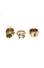 Peridot set in bronze ring