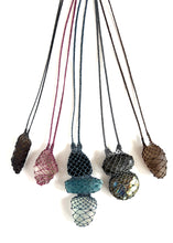 Black Tourmaline, Aquamarine & Topaz necklace