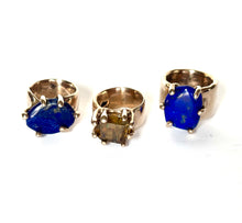 Lapis Lazuli wide band ring
