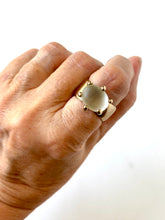River Topaz bronze ring