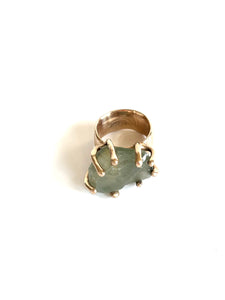 Dream Quartz claw-set ring