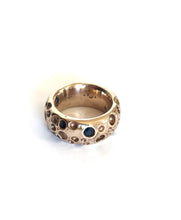 Sapphire crater ring