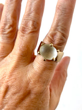 River Topaz bronze ring