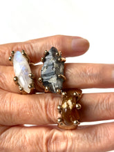 Indicolite in Quartz Bronze Ring