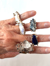 Indicolite in Quartz Bronze Ring