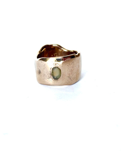 Montana Sapphires wide band ring