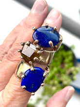 Lapis Lazuli wide band ring