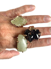 Natural Garnet bronze ring