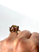 Agate in Bronze Ring