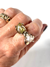 Dual Ring :: Pearl + Apatite