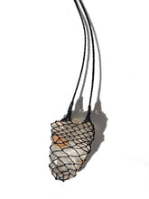 Large Elestial Quartz Netted Necklace