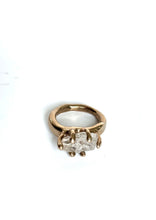 Thin Wabi Sabi ring w/Topaz