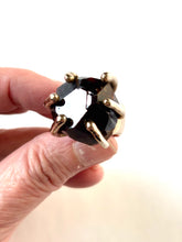 Large Natural Garnet Ring