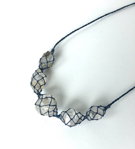 large 5x herkimer diamond necklace