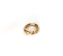 crater ring - 14k gold